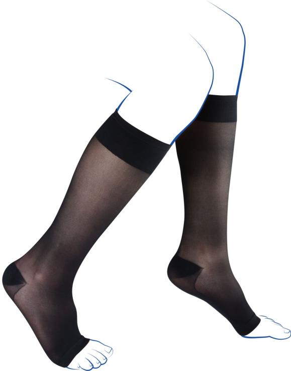 Venoflex Socks Incognito Absolu - Open Feet
