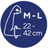 Arm size M-L: 22-42 cm