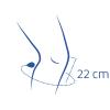 Calf circumference (22cm below the knee)