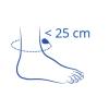 Ankle size <25cm